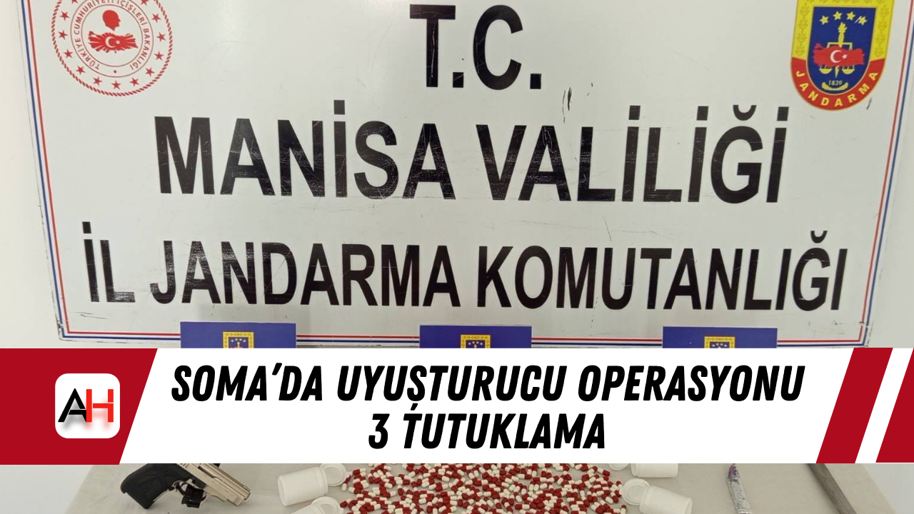 Soma’da Uyuşturucu Operasyonu 3 Tutuklama