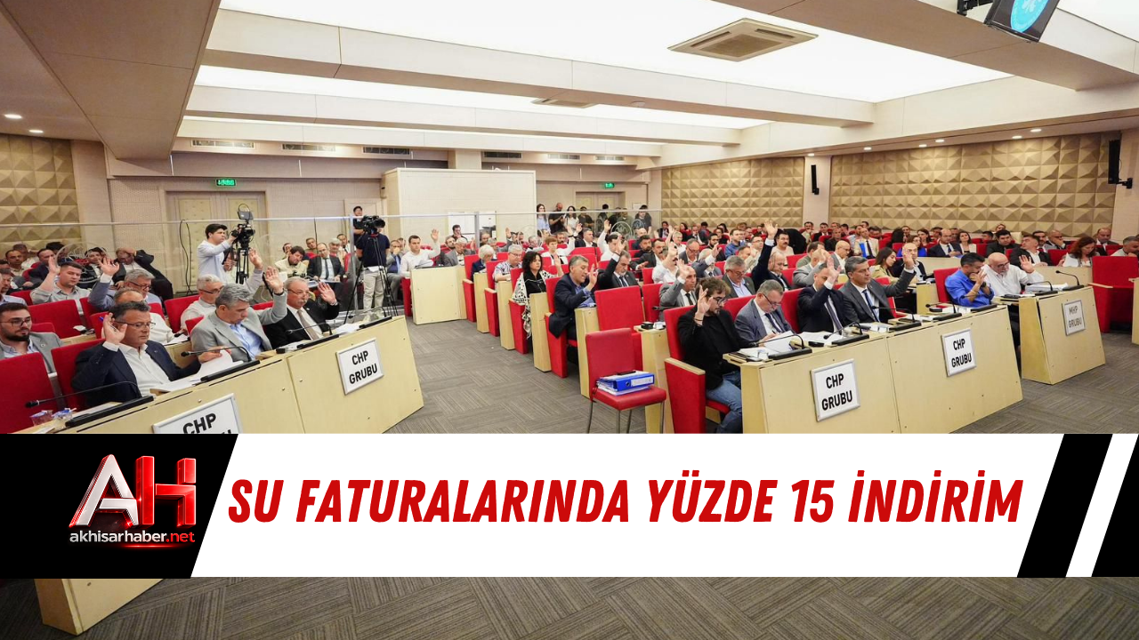 Su Faturalarında Yüzde 15 İndirim