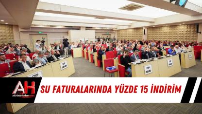 Su Faturalarında Yüzde 15 İndirim