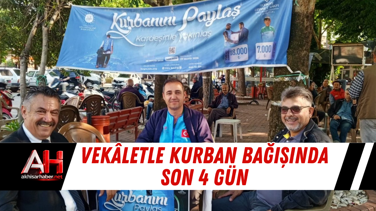 Vekâletle Kurban Bağışında Son 4 Gün