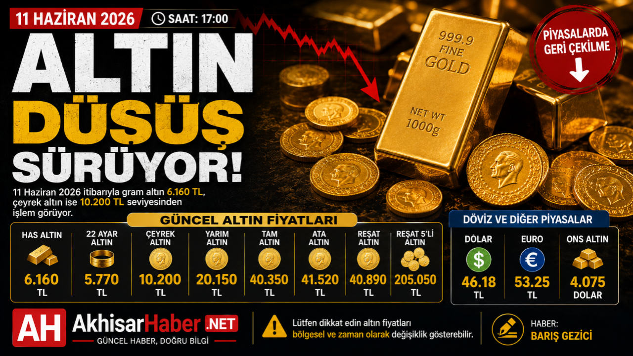 11 Haziran 2026 tarihli altın fiyatları