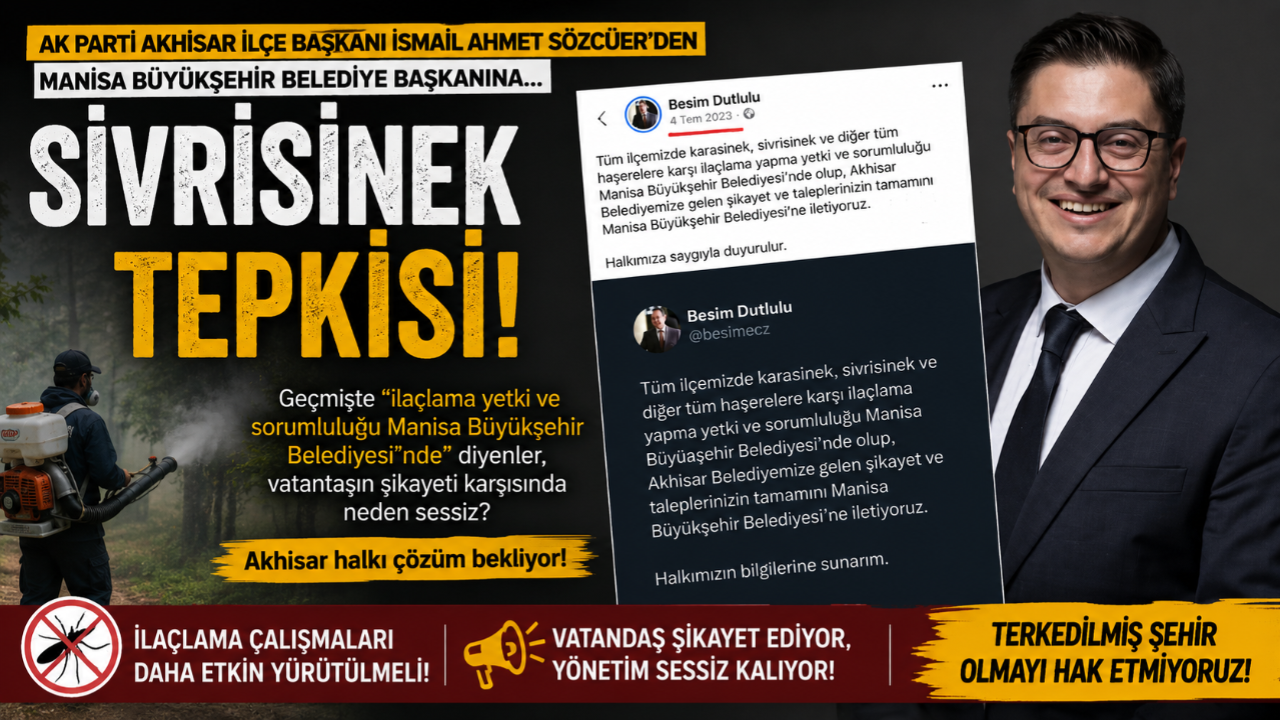 AK Parti'den Sivrisinek Tepkisi