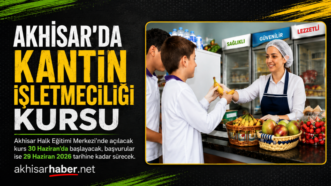 Akhisar Halk Eğitimi Merkezi’nden Kantin İşletmeciliği Kursu