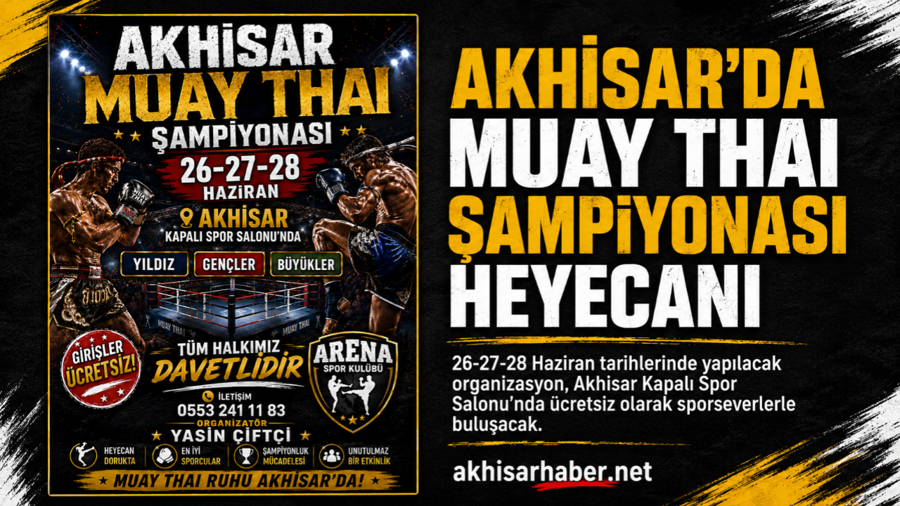 Akhisar Muay Thai Şampiyonası 26-28 Haziran’da Yapılacak