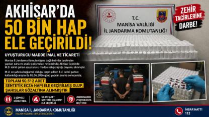 Akhisar'da 50 Bin Hap Ele Geçirildi