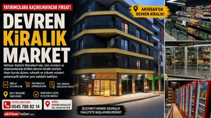 Akhisar'da devren kiralık market fırsatı