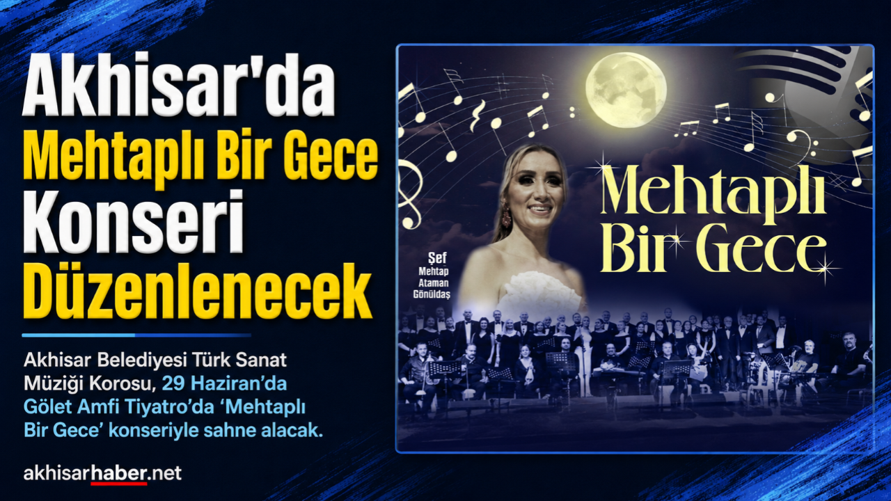 Akhisar’da “Mehtaplı Bir Gece” Konseri Düzenlenecek