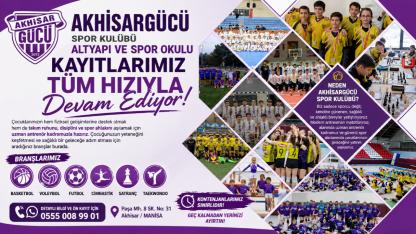 Akhisargücü Spor Kulübü’nde Altyapı ve Spor Okulu Kayıtları Sürüyor