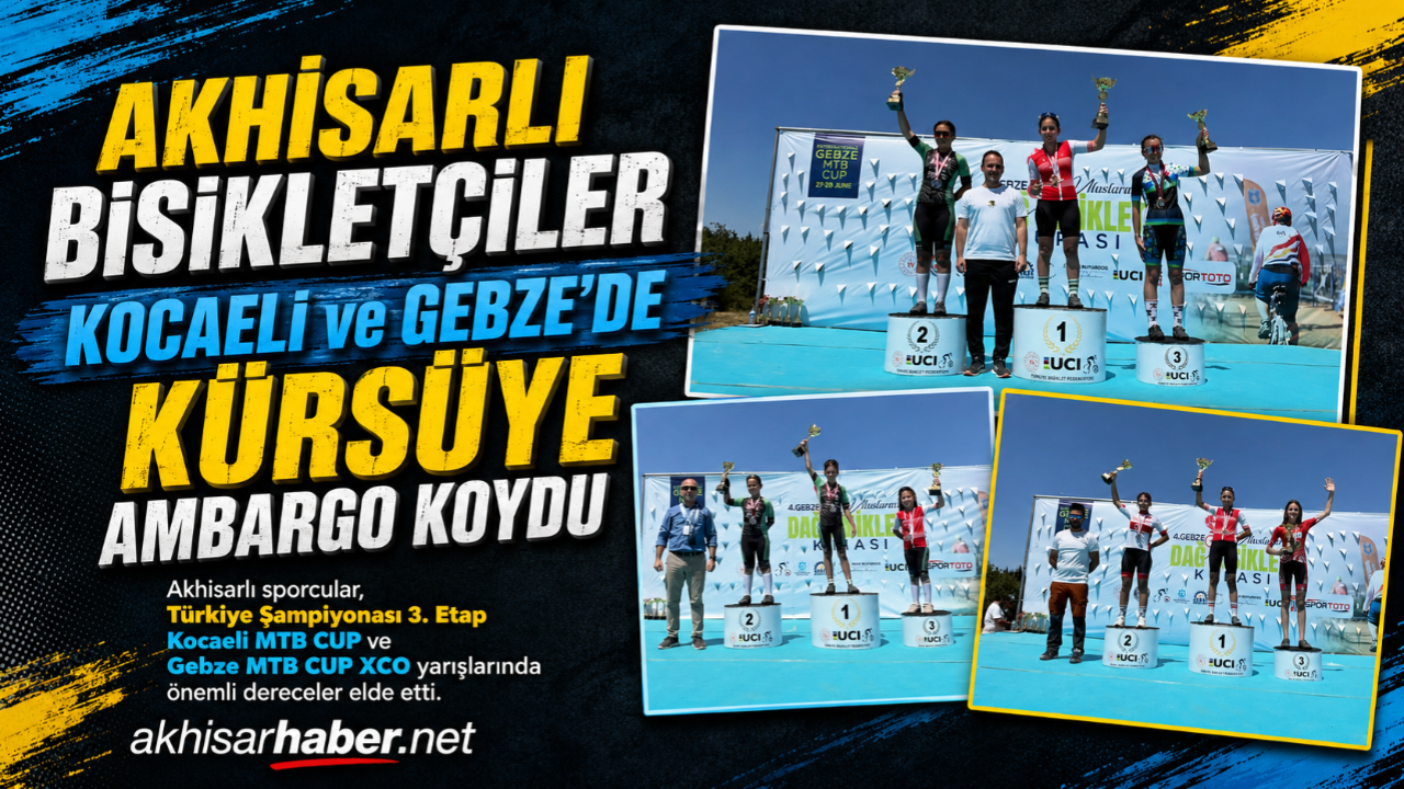 Akhisarlı Bisikletçiler Kocaeli ve Gebze’de Kürsüye Ambargo Koydu