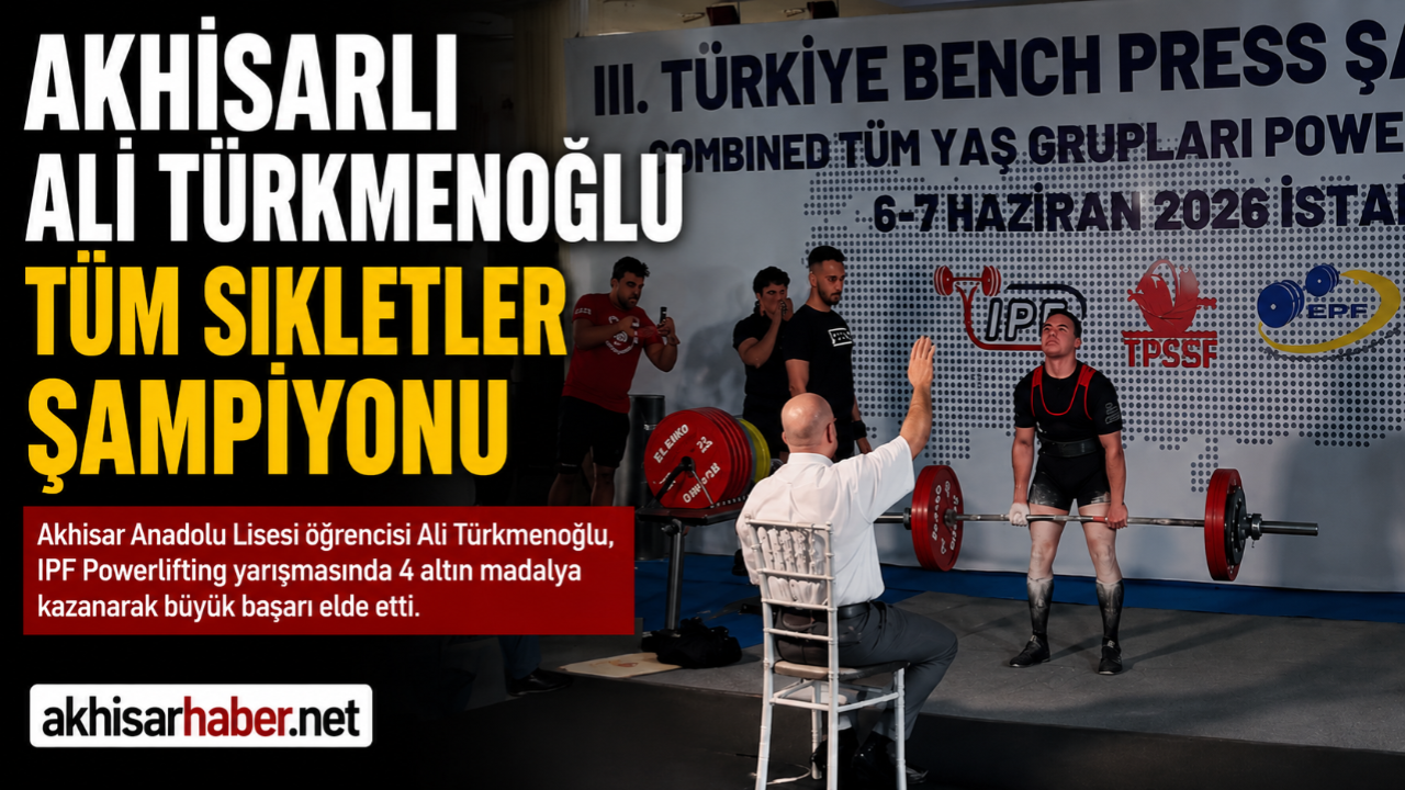 Akhisarlı Sporcu Ali Türkmenoğlu'ndan Büyük Başarı