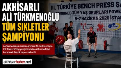 Akhisarlı Sporcu Ali Türkmenoğlu'ndan Büyük Başarı