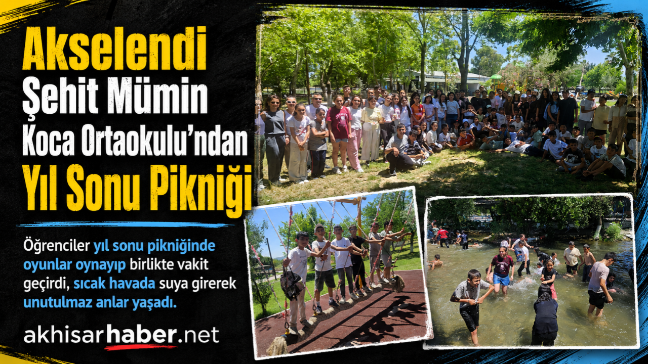 Akselendi Şehit Mümin Koca Ortaokulu’ndan Yıl Sonu Pikniği