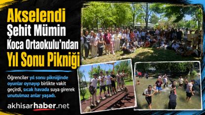 Akselendi Şehit Mümin Koca Ortaokulu’ndan Yıl Sonu Pikniği