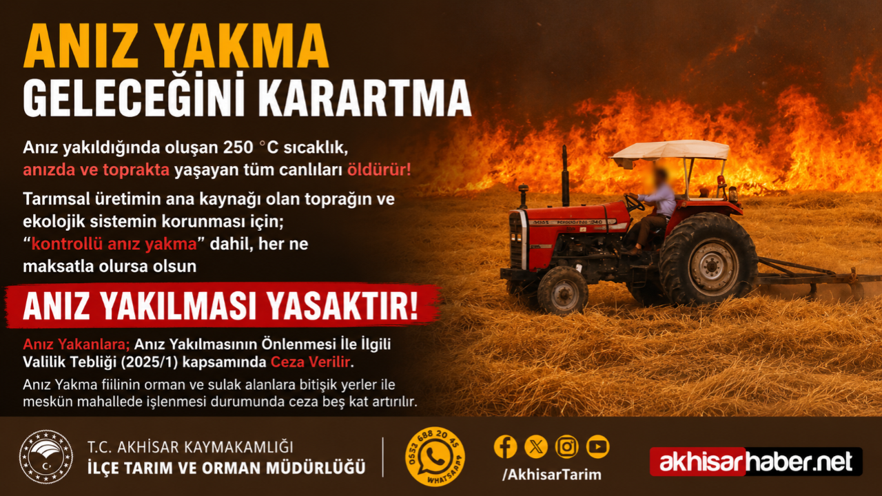 Anız Yakma Uyarısı Yeniden Gündemde