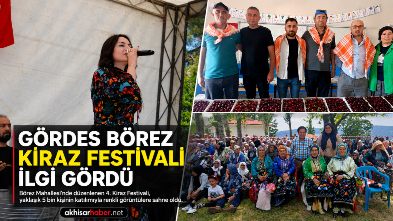 Börez Kiraz Festivali Binlerce Kişiyi Buluşturdu