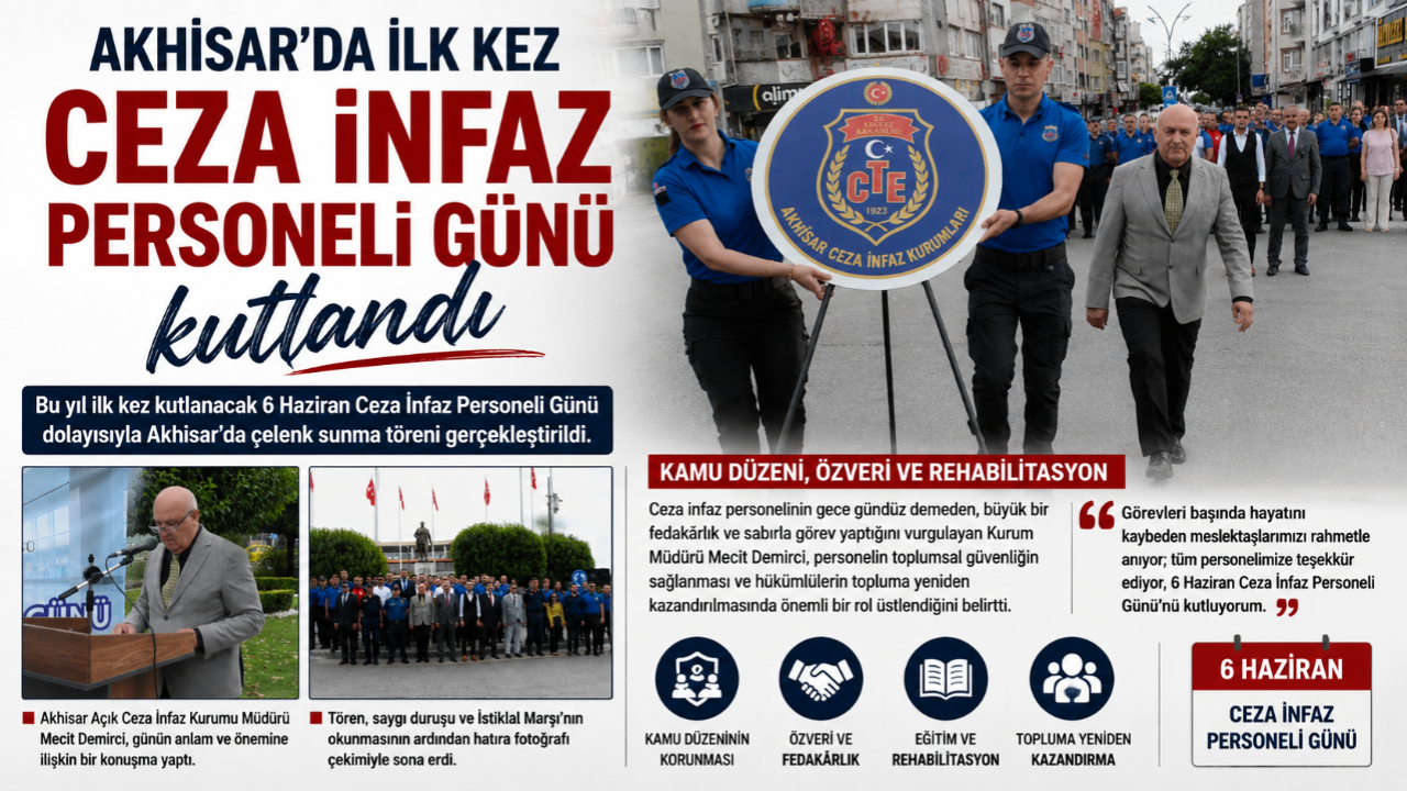 Ceza İnfaz Personeli Günü İlk Kez Kutlandı