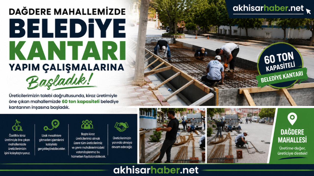 Dağdere’ye 60 Tonluk Belediye Kantarı