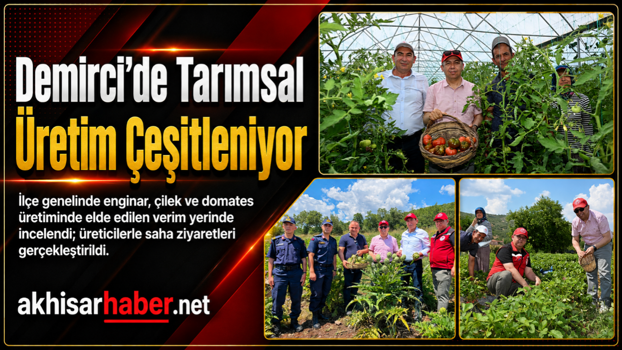 Demirci’de Enginar Hasadı Yüz Güldürdü