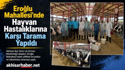 Eroğlu Mahallesi’nde Hayvan Hastalıklarına Karşı Tarama Yapıldı