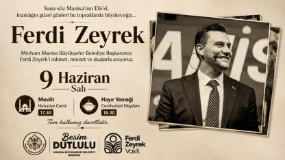 Ferdi Zeyrek İçin Anma Programı Düzenlenecek