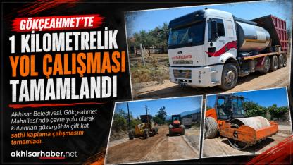 Gökçeahmet Mahallesi’nde 1 Kilometrelik Yol Çalışması Tamamlandı