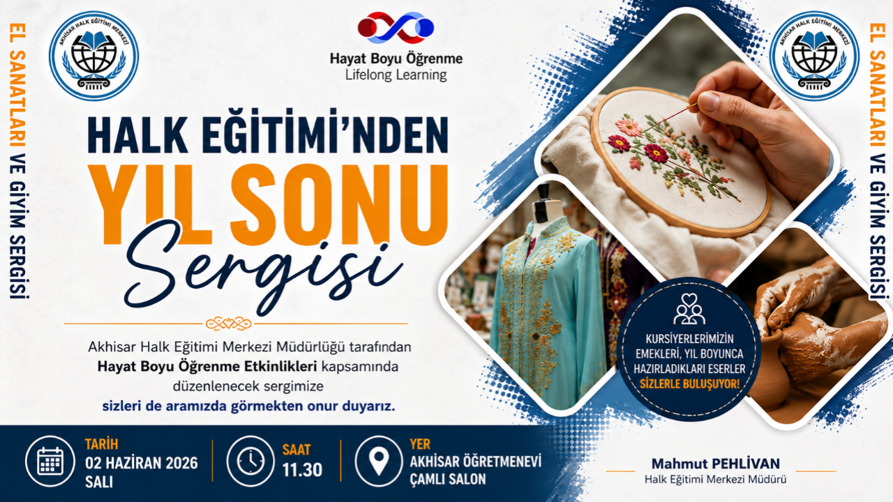 Halk Eğitim’den Yıl Sonu Sergisi