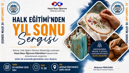 Halk Eğitim’den Yıl Sonu Sergisi