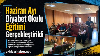 Haziran Ayı Diyabet Okulu Eğitimi Gerçekleştirildi