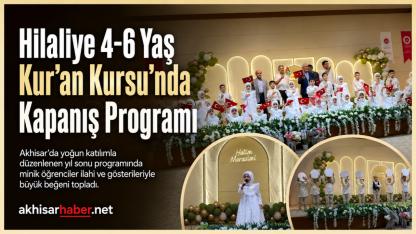 Hilaliye 4-6 Yaş Kur’an Kursu’nda Kapanış Programı Düzenlendi