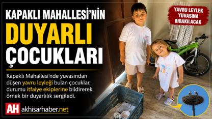 Kapaklı Mahallesi’nin Duyarlı Çocukları