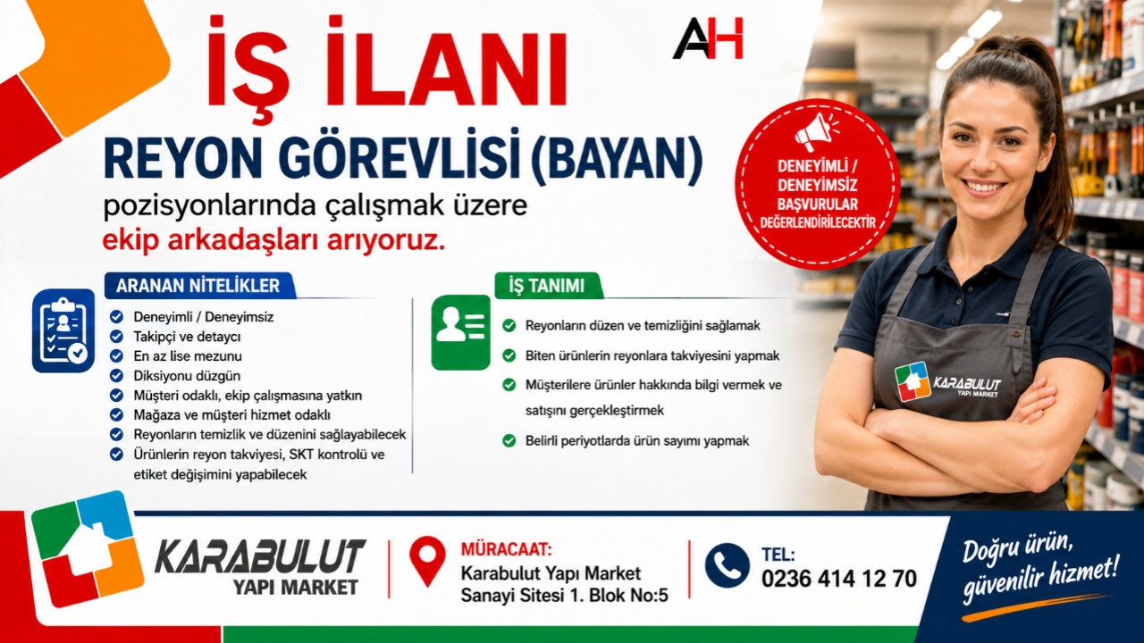Karabulut Yapı Market Personel Alımı Yapacak