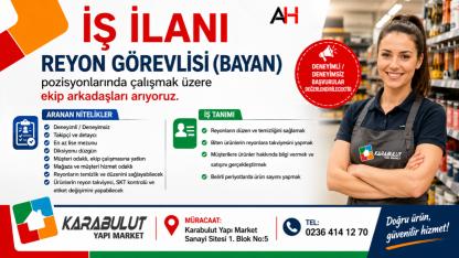 Karabulut Yapı Market Personel Alımı Yapacak