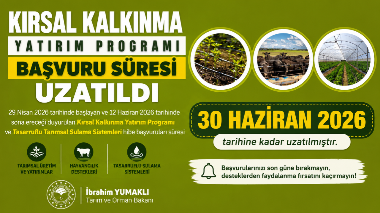 Kırsal Kalkınma Başvurularında Süre Uzatıldı