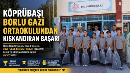 Köprübaşı'nda 8 Öğrenci Bursluluk Sevinci