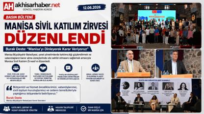 Manisa Sivil Katılım Zirvesi Düzenlendi