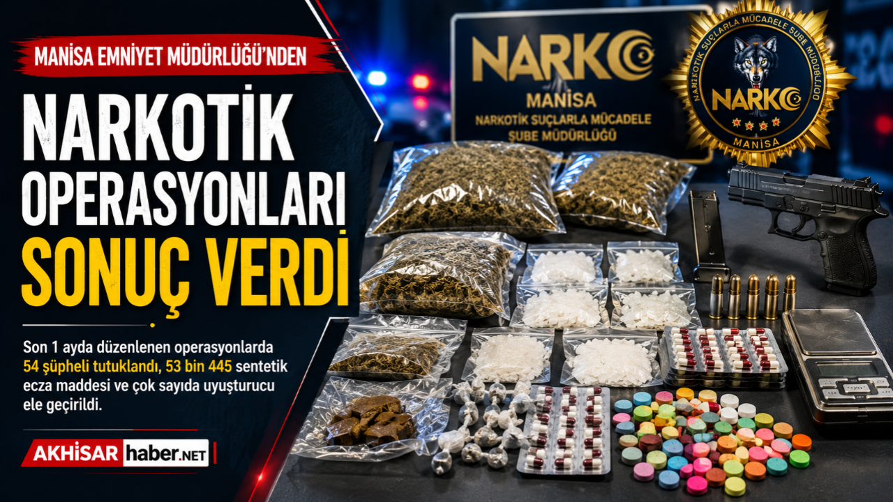 Manisa'da narkotik operasyonları sonuç verdi