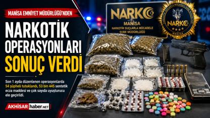 Manisa'da narkotik operasyonları sonuç verdi