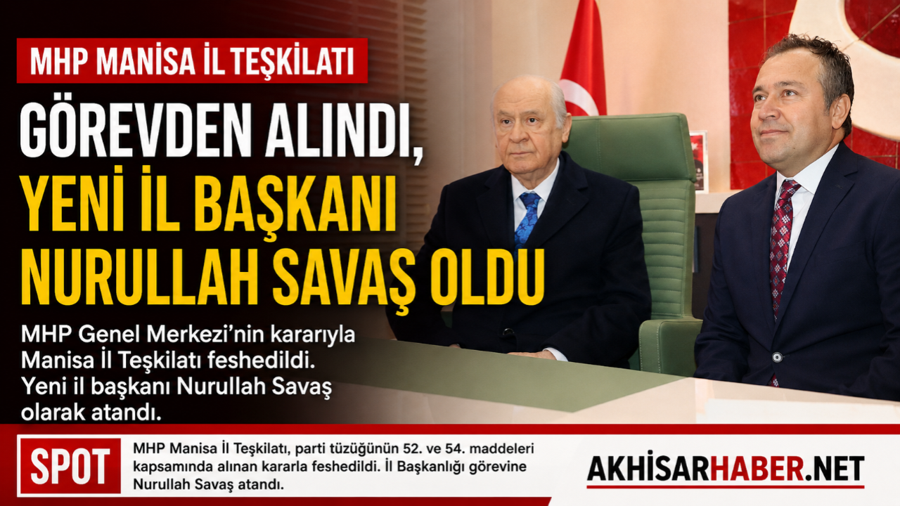 MHP Manisa il teşkilatı feshedildi