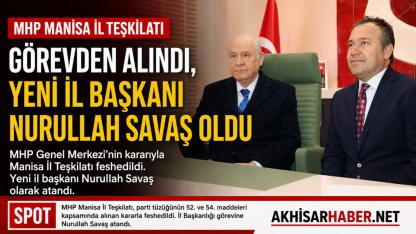 MHP Manisa il teşkilatı feshedildi