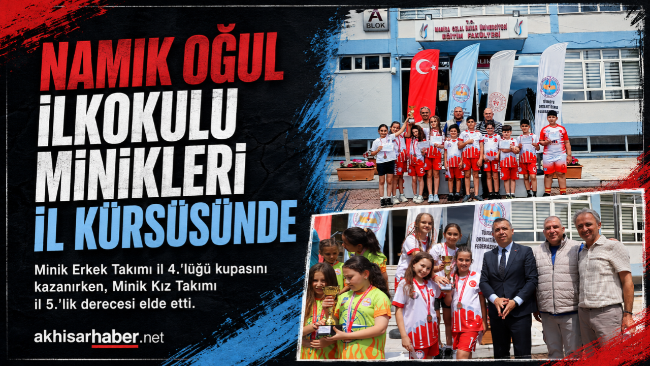 Namık Oğul İlkokulu Minikler Oryantiring’te İl Kürsüsünde