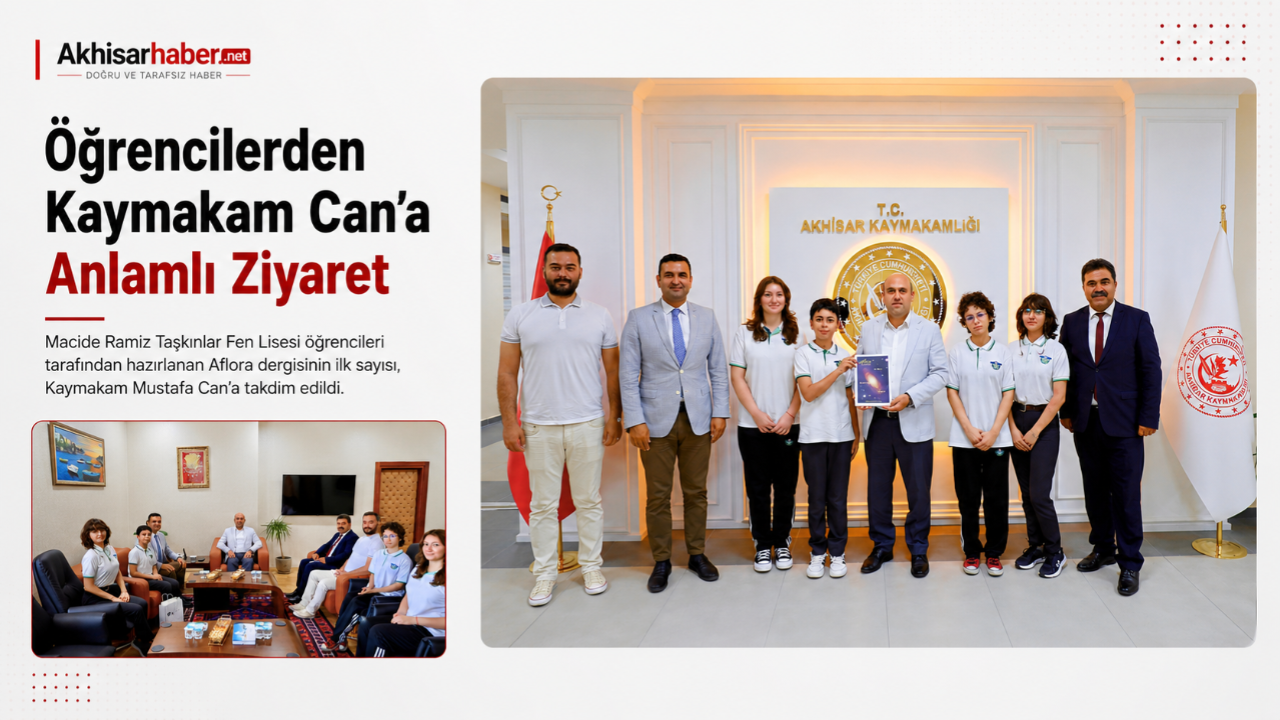 Öğrencilerden Kaymakam Can’a Anlamlı Ziyaret