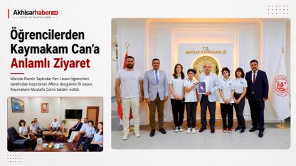 Öğrencilerden Kaymakam Can’a Anlamlı Ziyaret