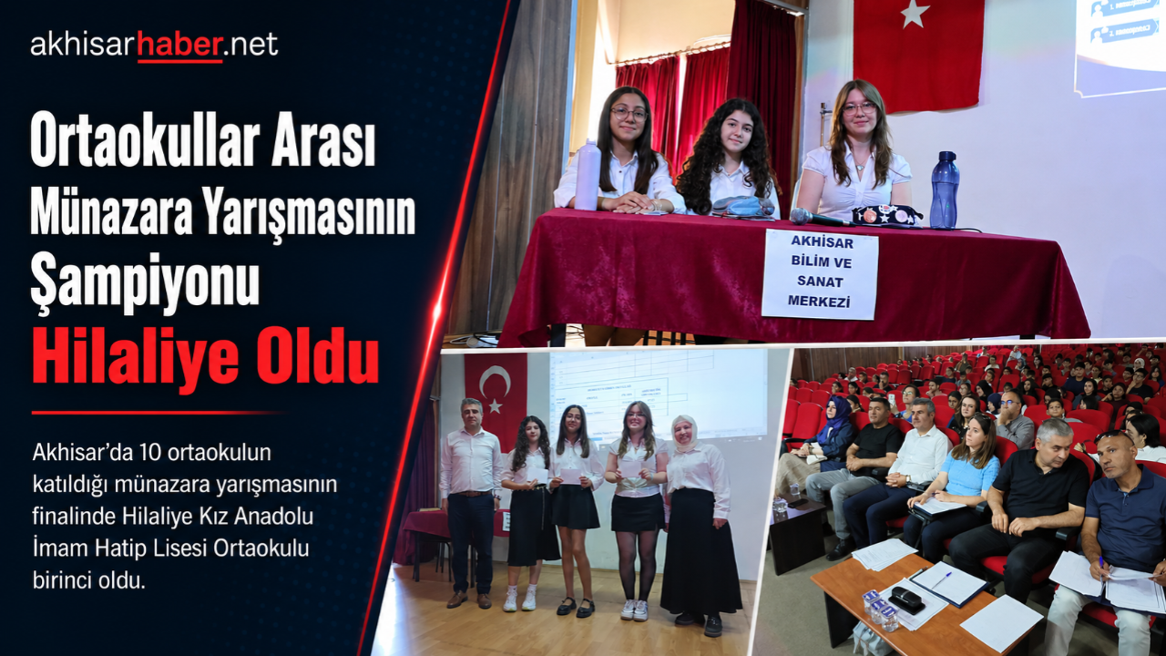 Ortaokullar Arası Münazara Yarışmasının Şampiyonu Hilaliye Oldu