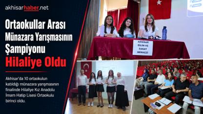Ortaokullar Arası Münazara Yarışmasının Şampiyonu Hilaliye Oldu