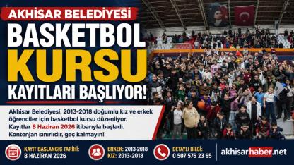 Akhisar Belediyesi Basketbol Kursu Kayıtları Başlıyor