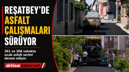 Reşatbey'de Asfalt Mesaisi Sürüyor