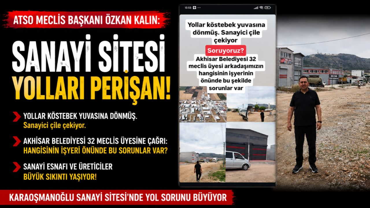 Sanayi Sitesi Yollarına Özkan Kalın’dan Tepki