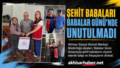 Şehit Babaları Babalar Günü’nde Unutulmadı