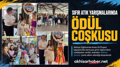 Sıfır Atık Yarışmalarında Dereceye Giren Öğrencilere Madalyaları Verildi