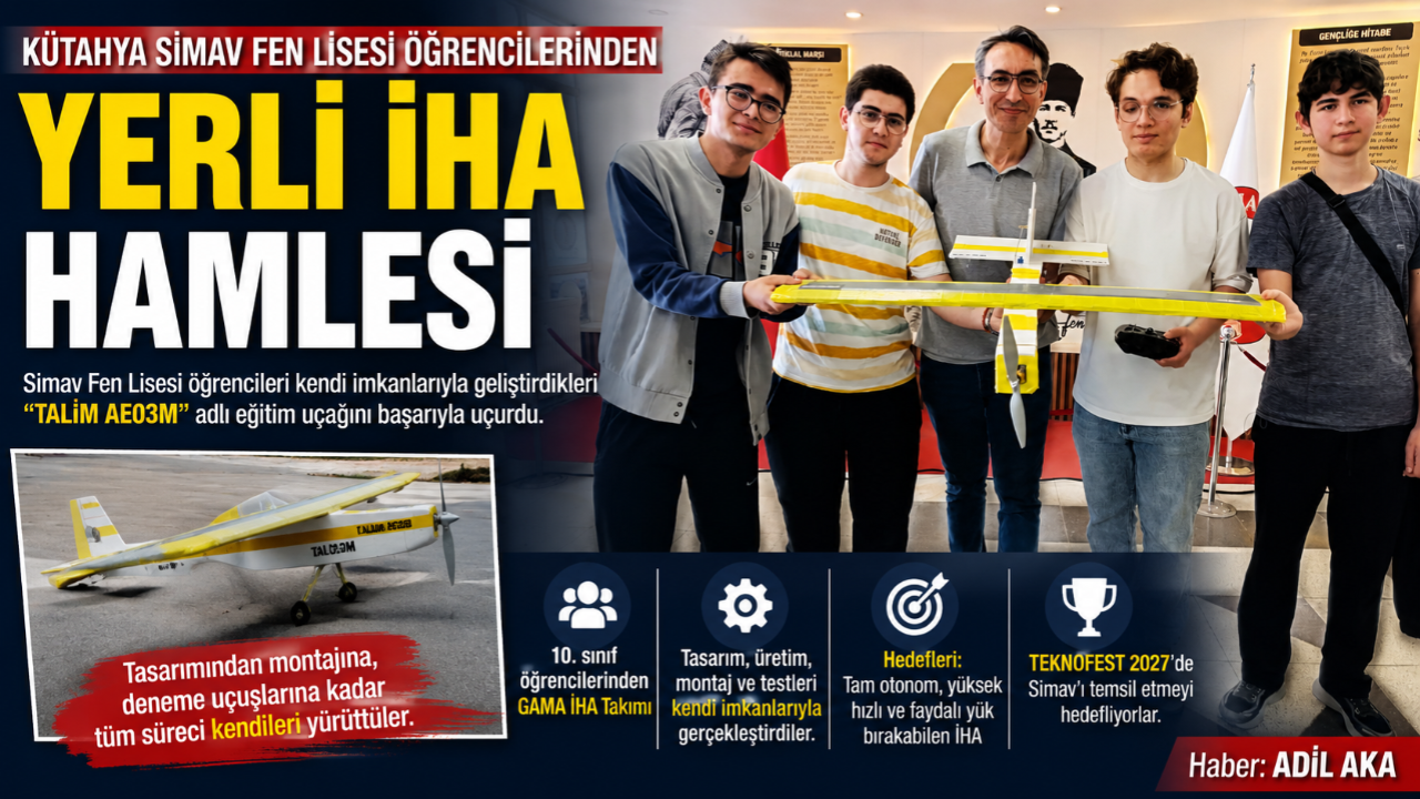 Simavlı Öğrencilerden Yerli İHA Başarısı
